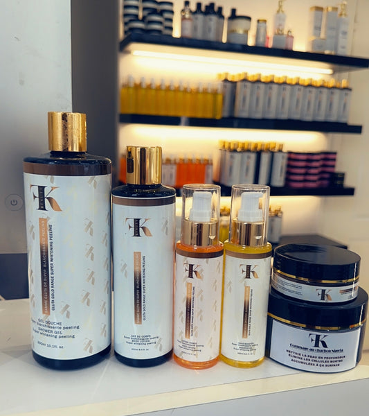 Gamme Gluta + gommage au charbon Nigeria